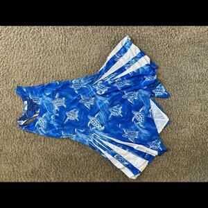 India Boutique Blue Turtle Print Dress